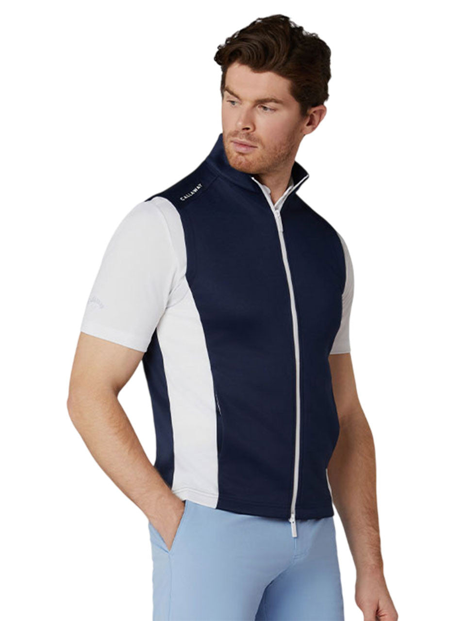 Callaway High Gauge Full-Zip Vest - Peacoat