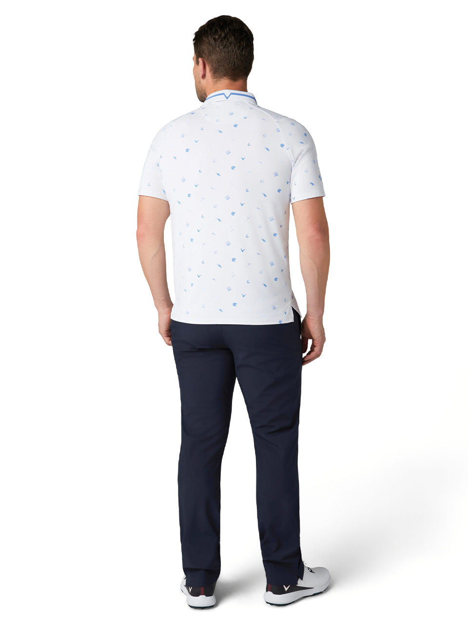 Callaway Memento Print Polo - Bright White