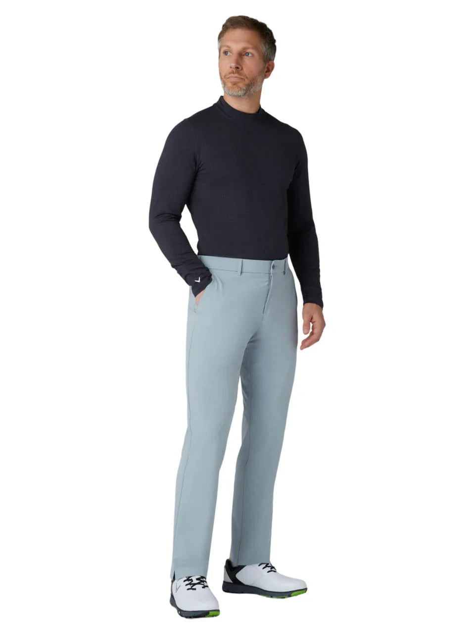 Callaway Men's Crew Neck Base Layer - Ebony Heather