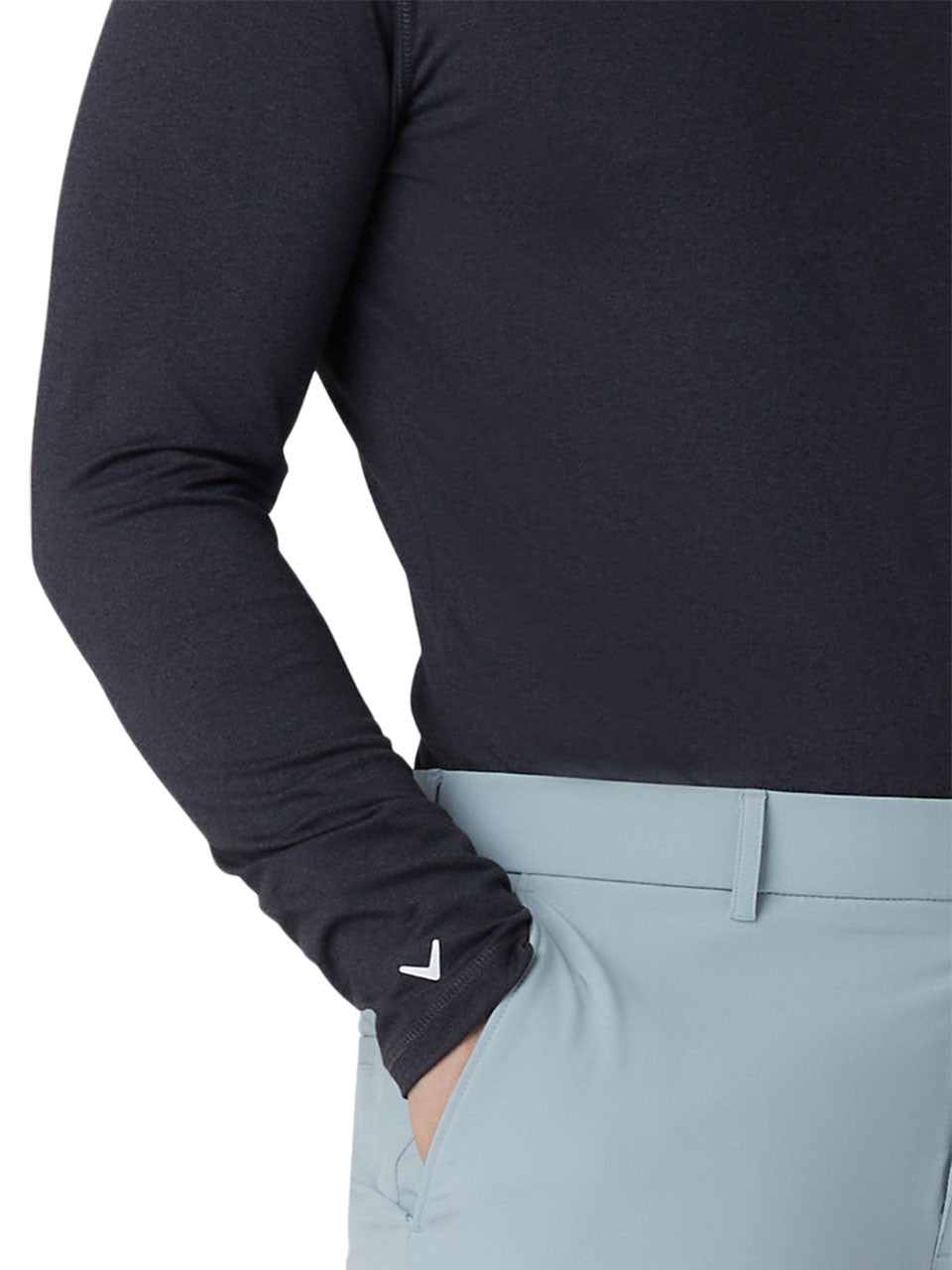 Callaway Men's Crew Neck Base Layer - Ebony Heather