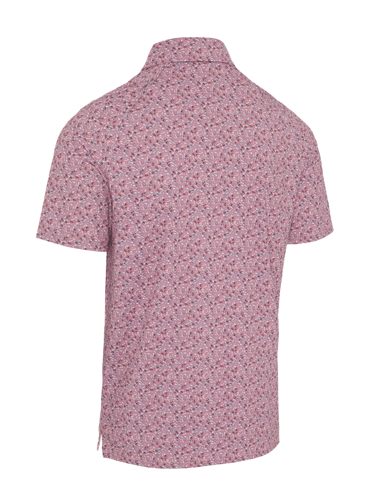Callaway Novelty Confetti Print Polo - Mesa Rose