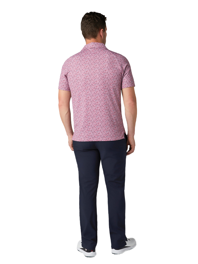 Callaway Novelty Confetti Print Polo - Mesa Rose