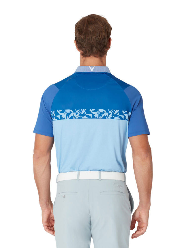 Callaway Oxford Block Polo - Galaxy Blue