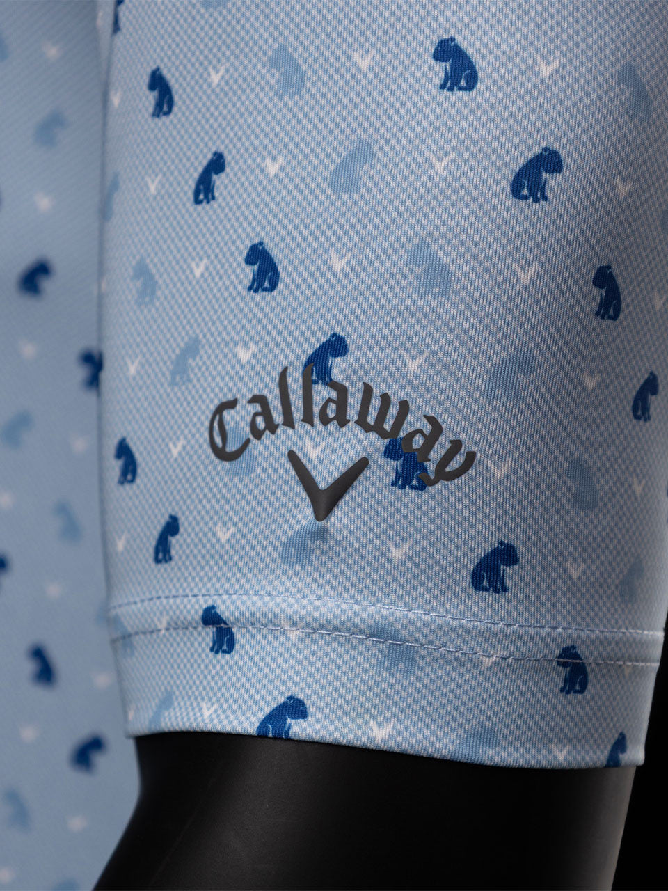 Callaway Pro Spin Bull Dog Texture Print Polo (Relaxed Fit) - Open Air