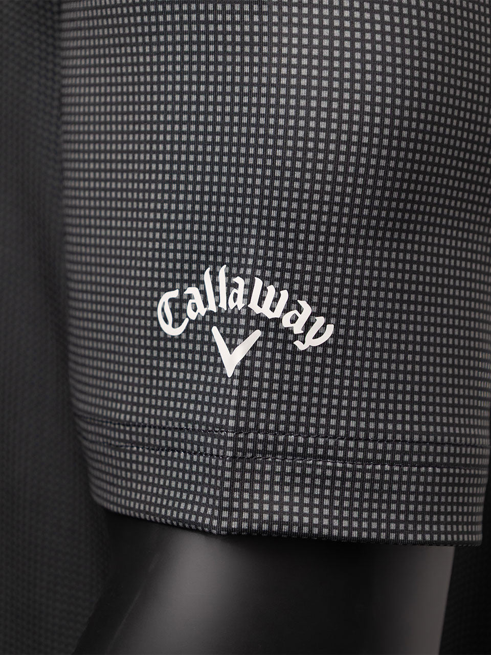 Callaway Pro Spin Gingham Polo (Relaxed Fit) - Caviar