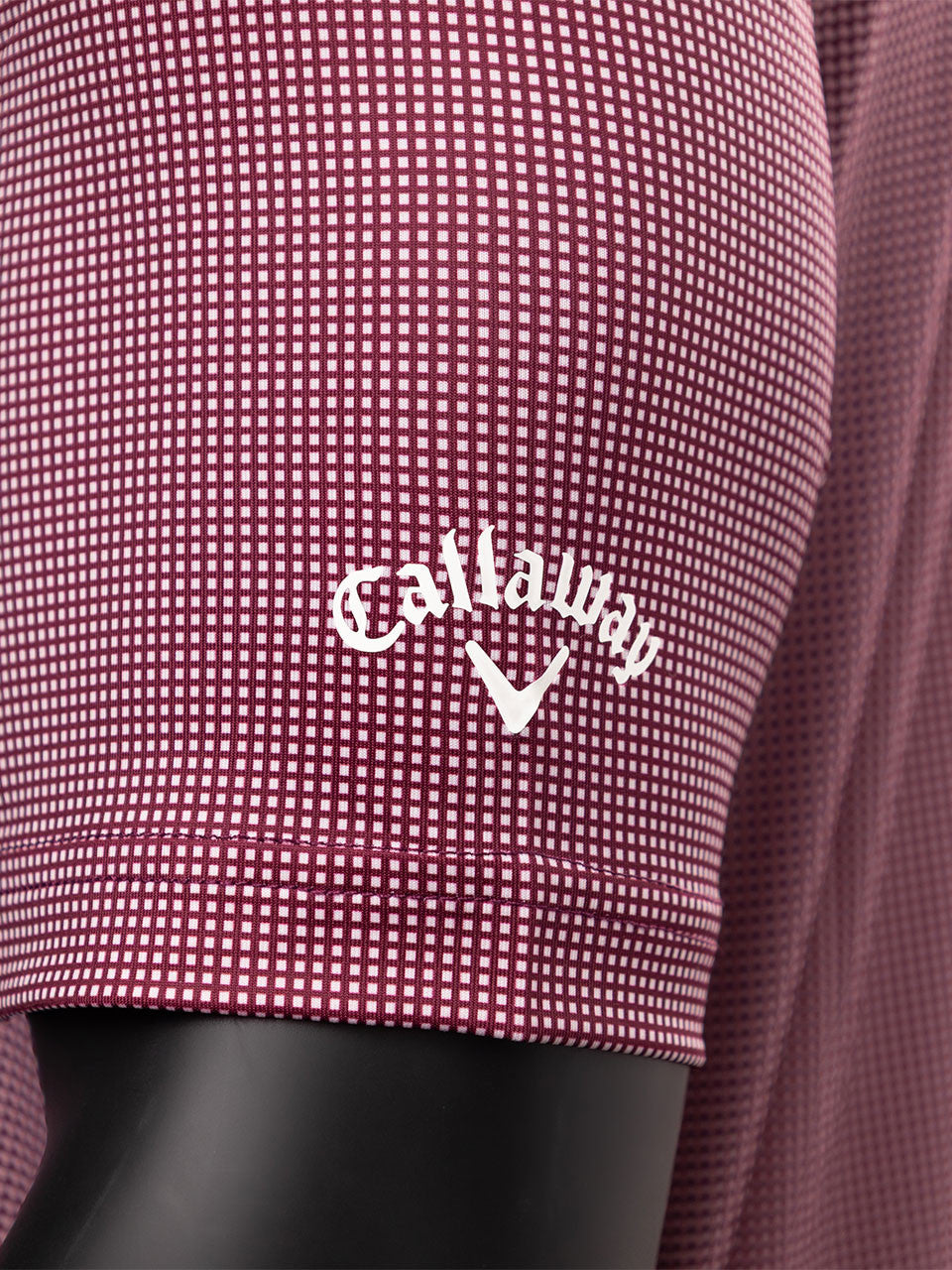 Callaway Pro Spin Gingham Polo (Relaxed Fit) - Grape Wine