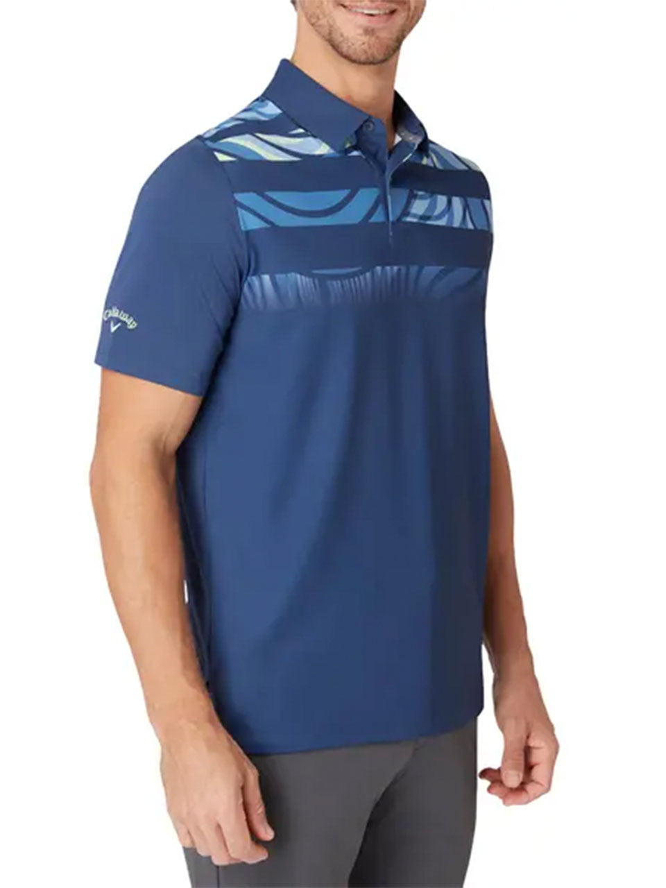 Callaway Trippy Block Polo - Peacoat