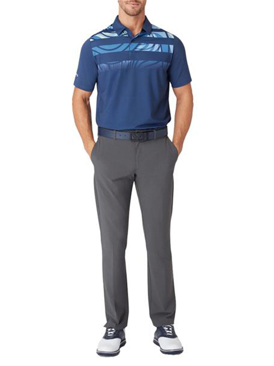 Callaway Trippy Block Polo - Peacoat
