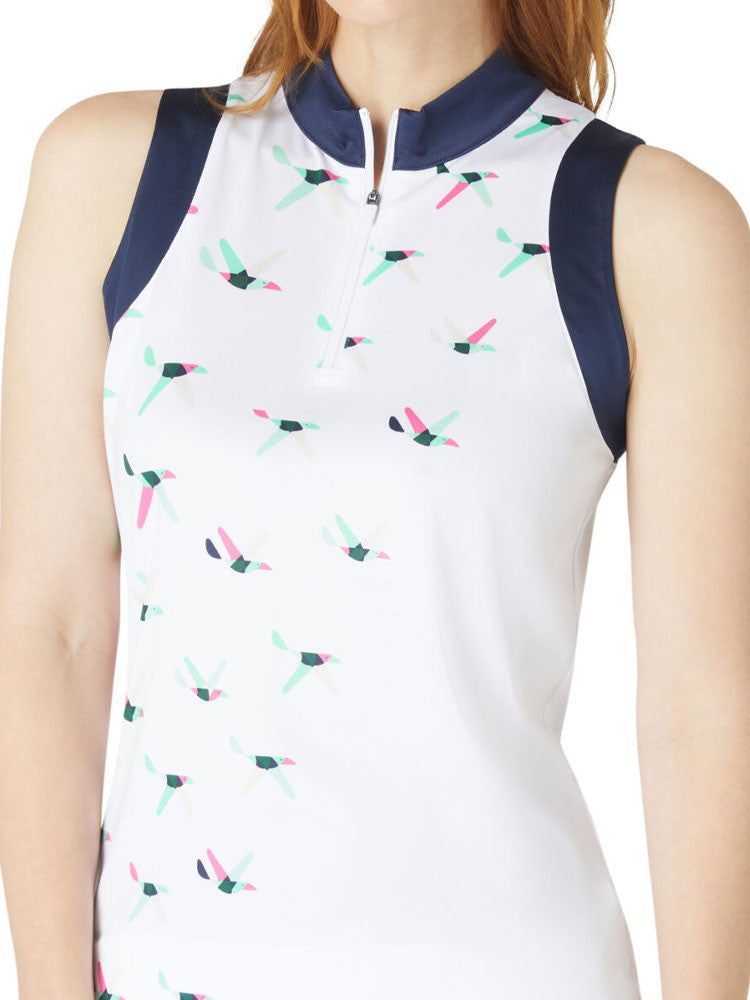 Callaway Women's Birdie Sleeveless Polo - Brilliant White