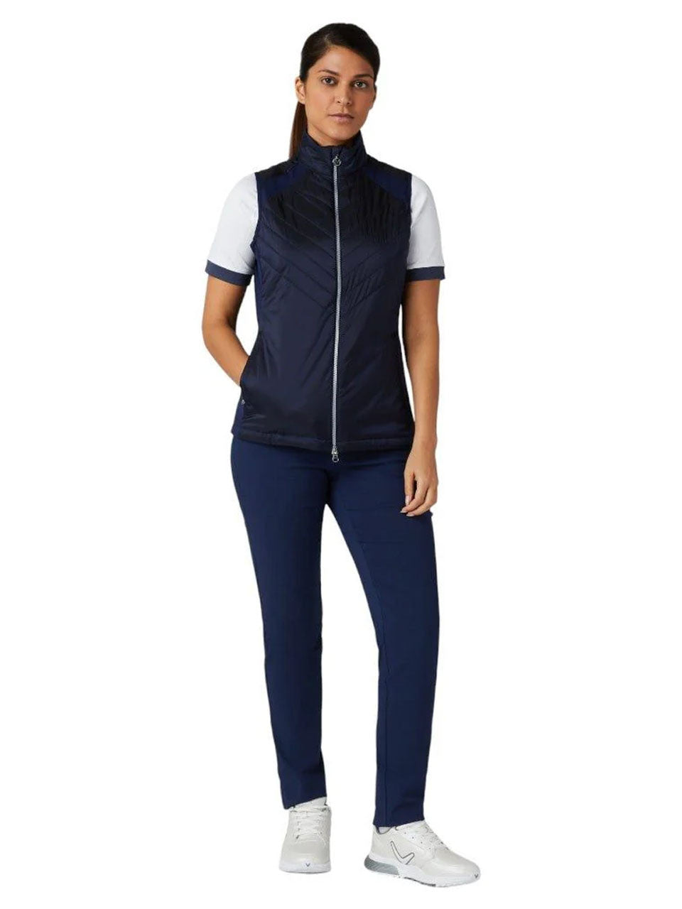 Callaway Women's Chev Primaloft Vest - Peacoat