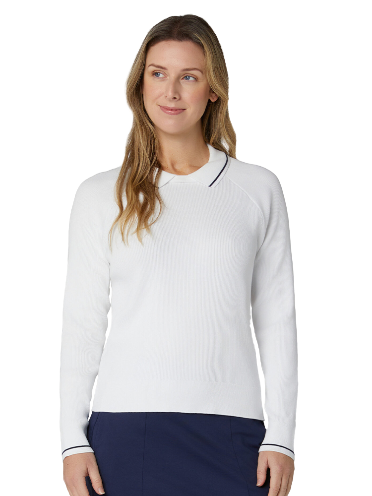 Callaway Women's Collared Sweater - Brilliant White