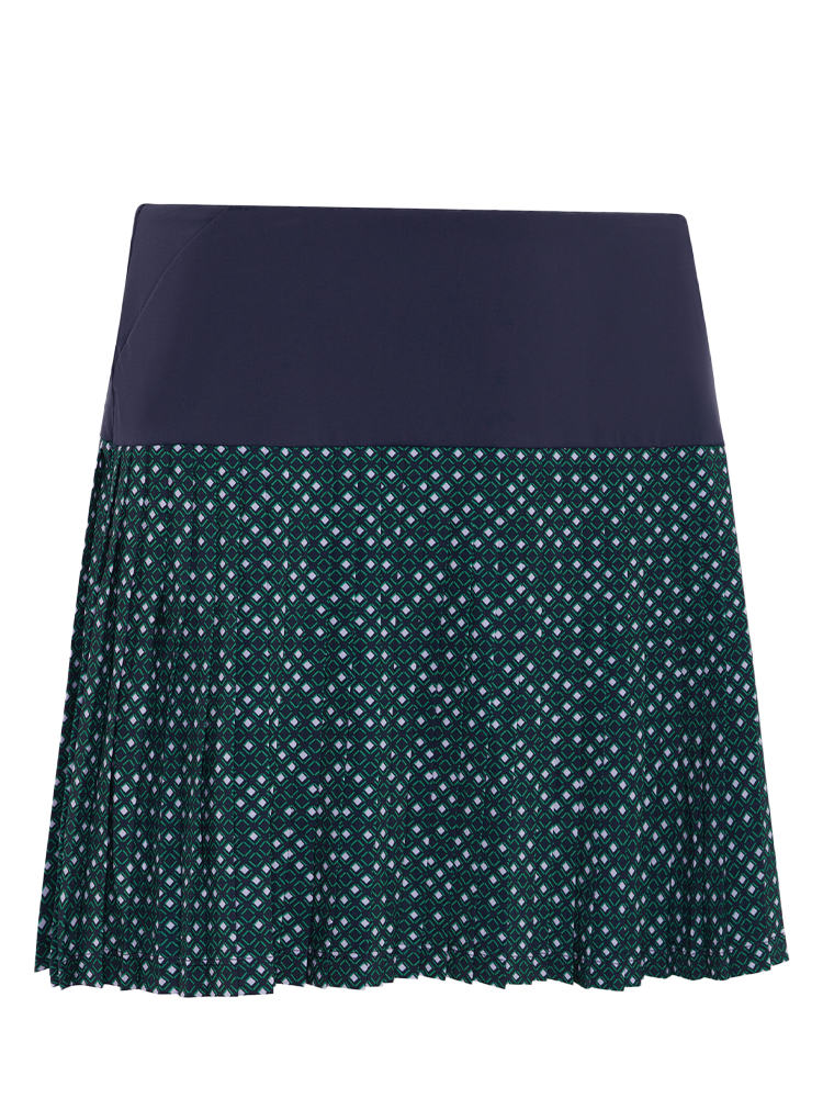 Callaway Women's Framing Geo Double Layer 16-Inch Skort - Peacoat