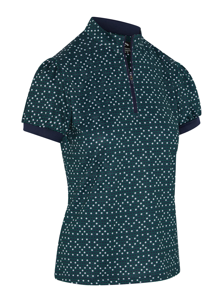 Callaway Women's Framing Geo Short Sleeve Polo - Peacoat