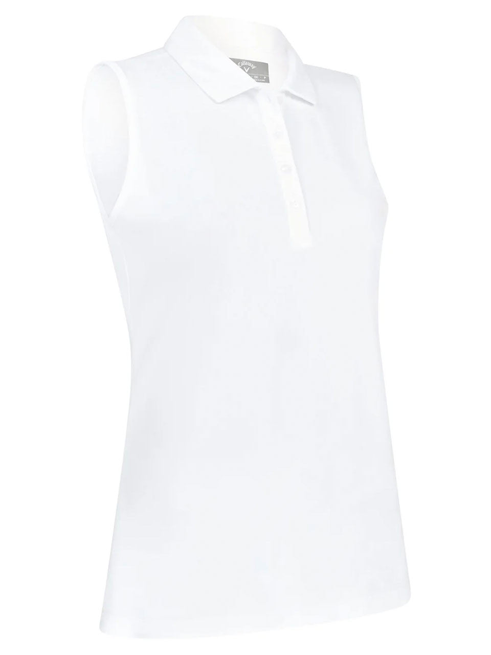 Callaway Women's Tournament Sleeveless Polo - Bright White