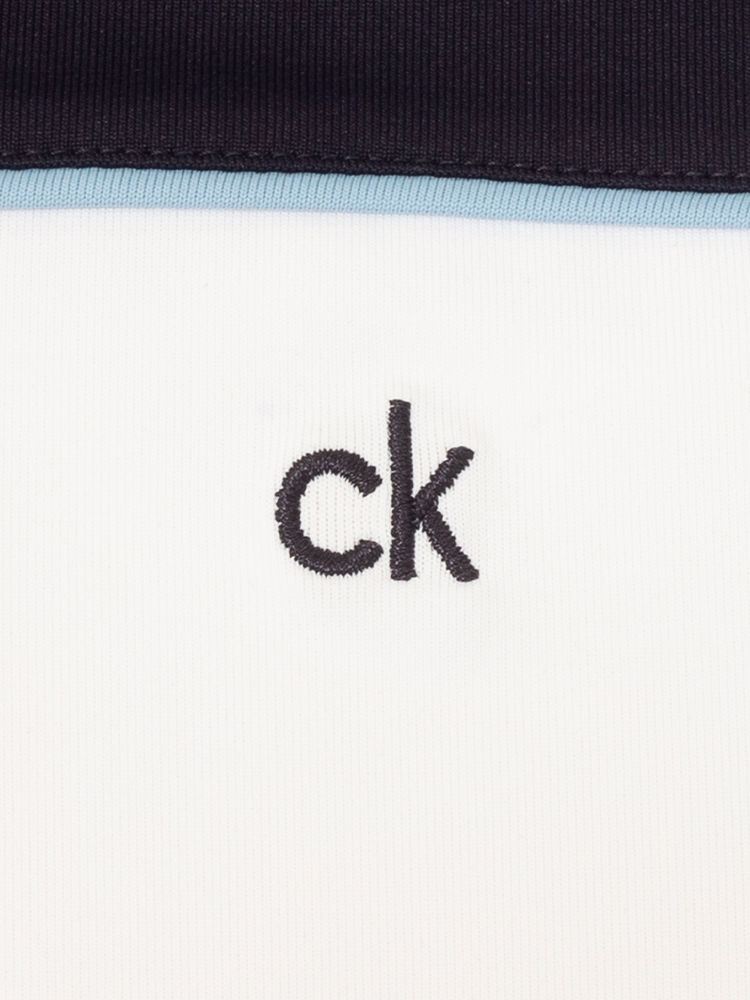 Calvin Klein Baltimore Colour Block Polo - White/Navy