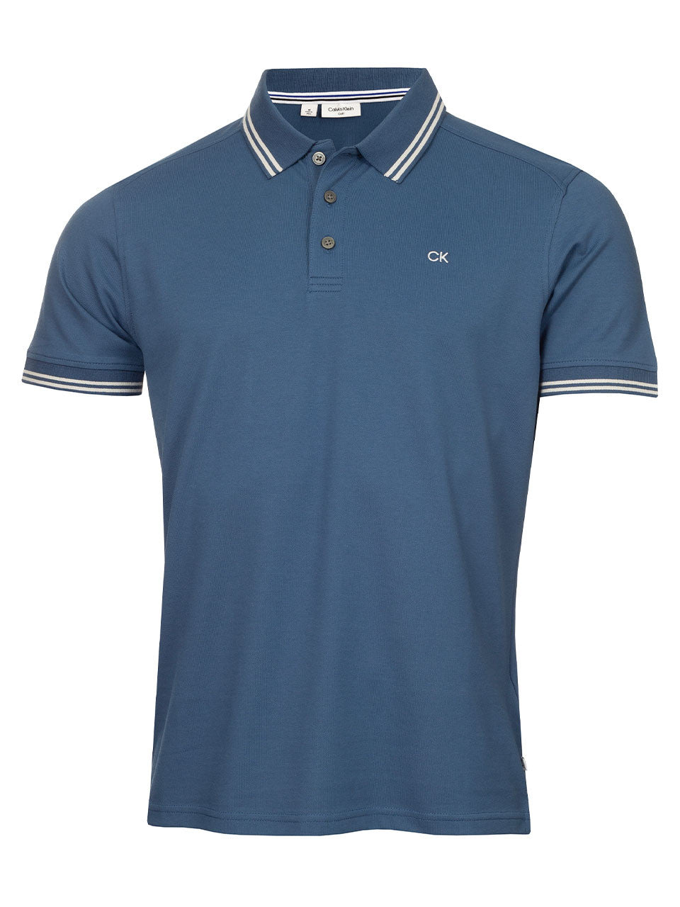 Calvin Klein Campus Tipped Polo - Dark Denim/Silver