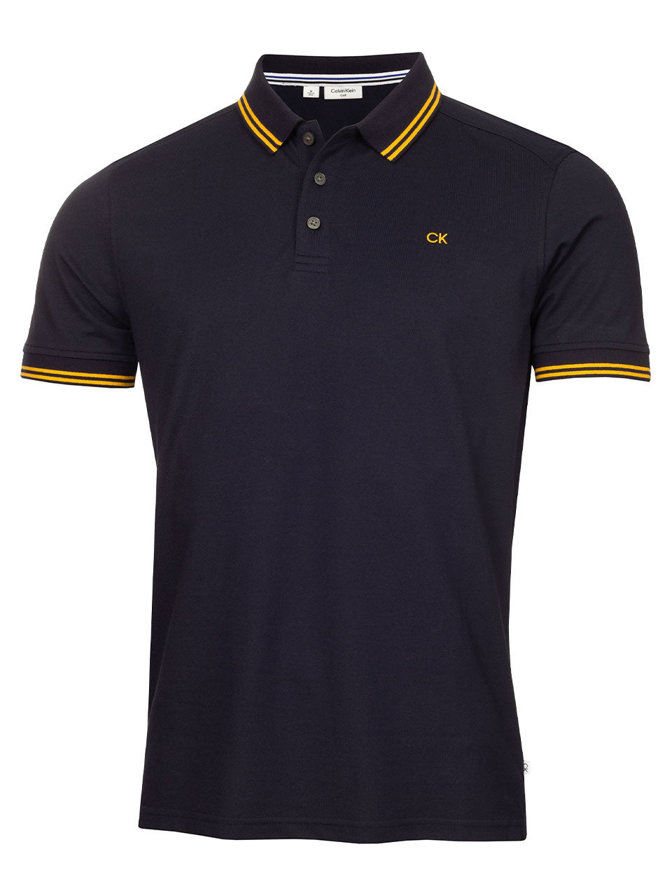 Calvin Klein Campus Tipped Polo - Navy/Gold