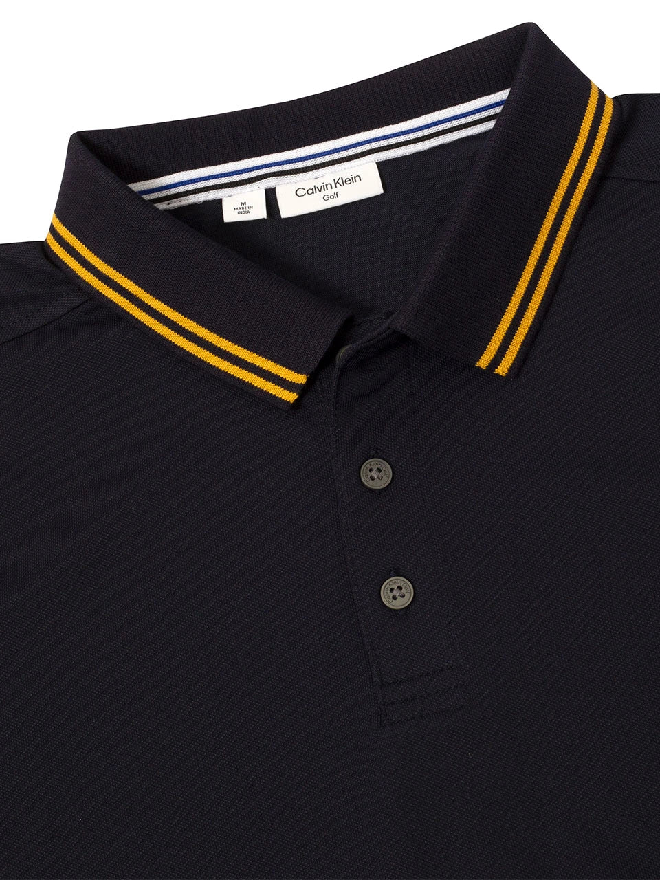 Calvin Klein Campus Tipped Polo - Navy/Gold