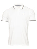 Calvin Klein Campus Tipped Polo - White/Hunter Green