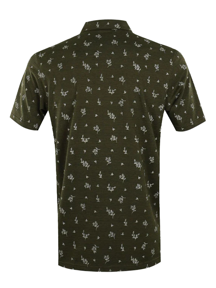 Calvin Klein Colton Printed Polo - Olive