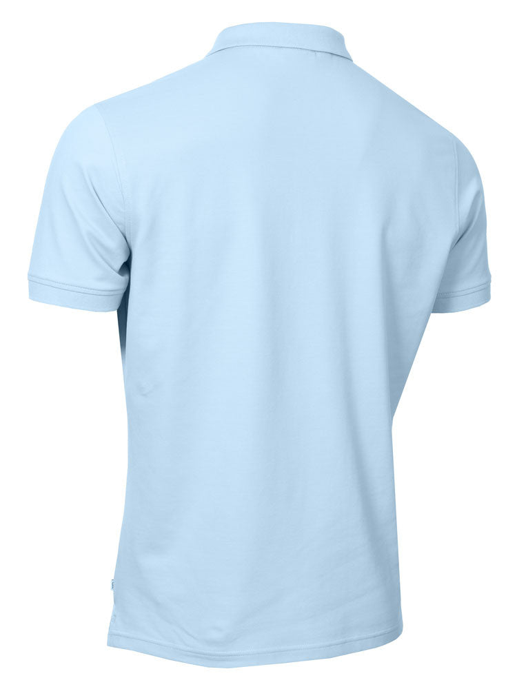 Calvin Klein Cotton Blend Quad Polo - Sky Blue