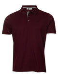 Calvin Klein Cotton Blend Quad Polo - Blackberry