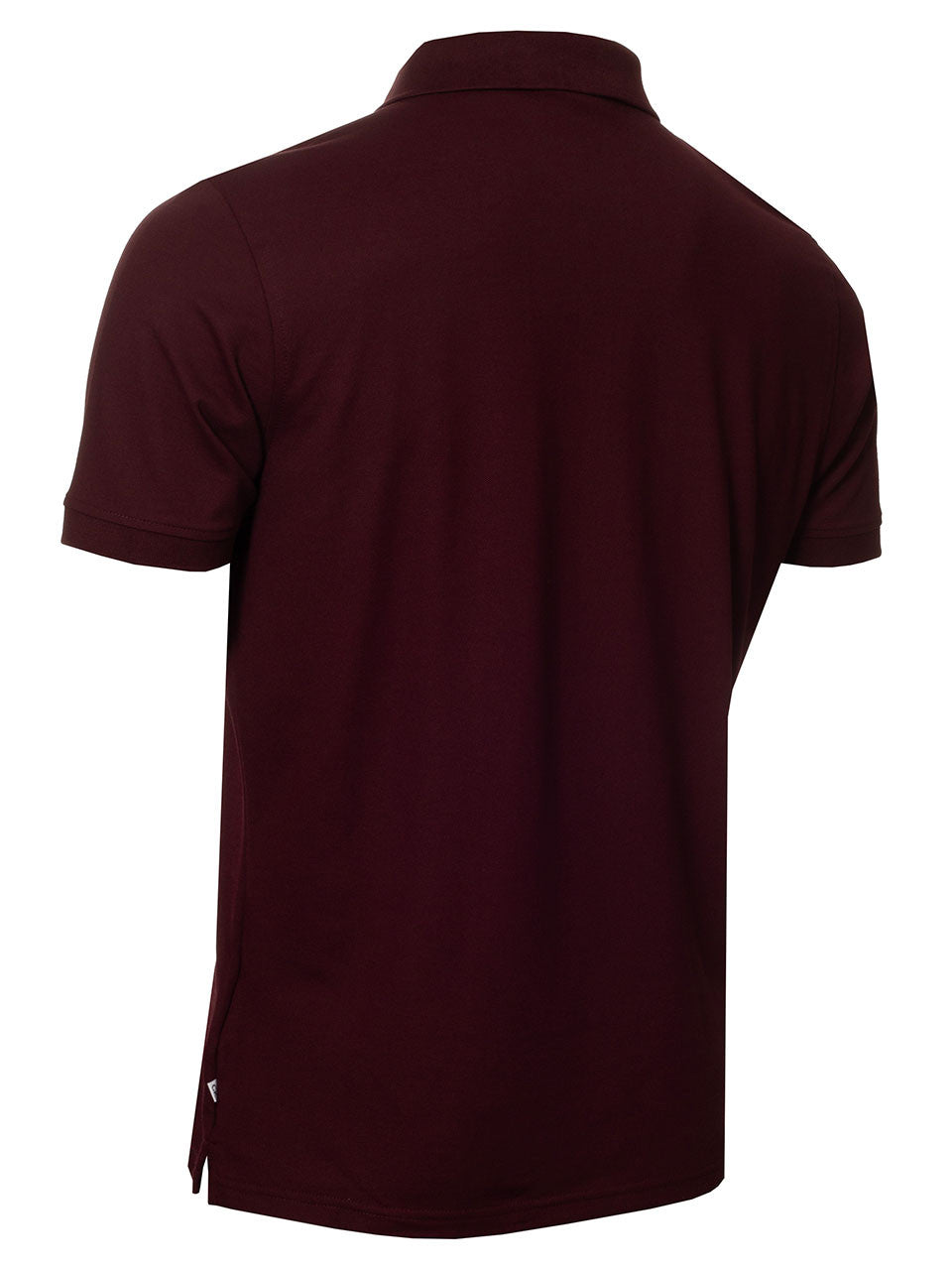Calvin Klein Cotton Blend Quad Polo - Blackberry