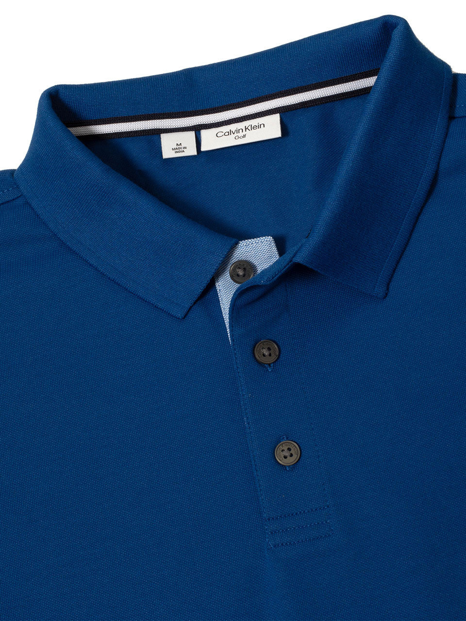Calvin Klein Cotton Blend Quad Polo - Dresden Blue