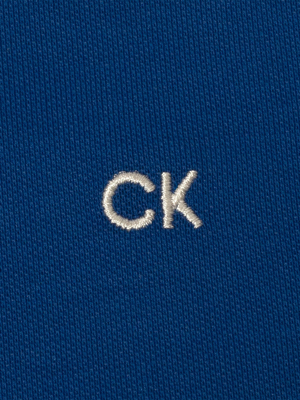 Calvin Klein Cotton Blend Quad Polo - Dresden Blue
