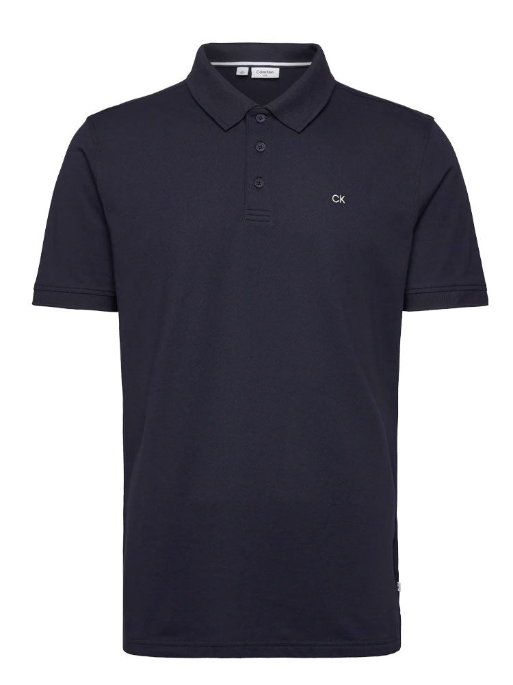 Calvin Klein Cotton Blend Quad Polo - French Navy