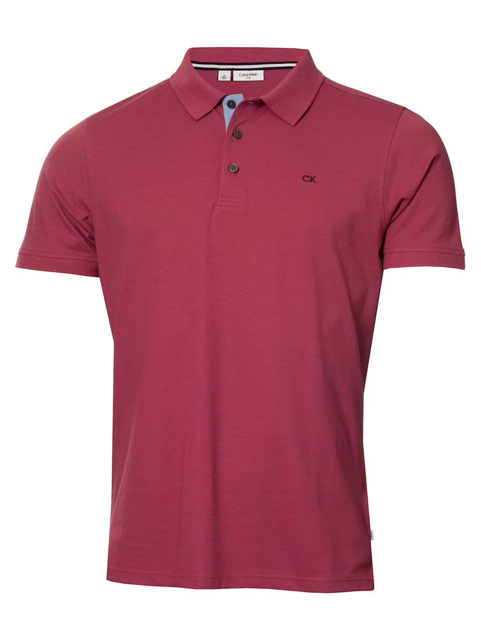 Calvin Klein Cotton Blend Quad Polo - Mauve