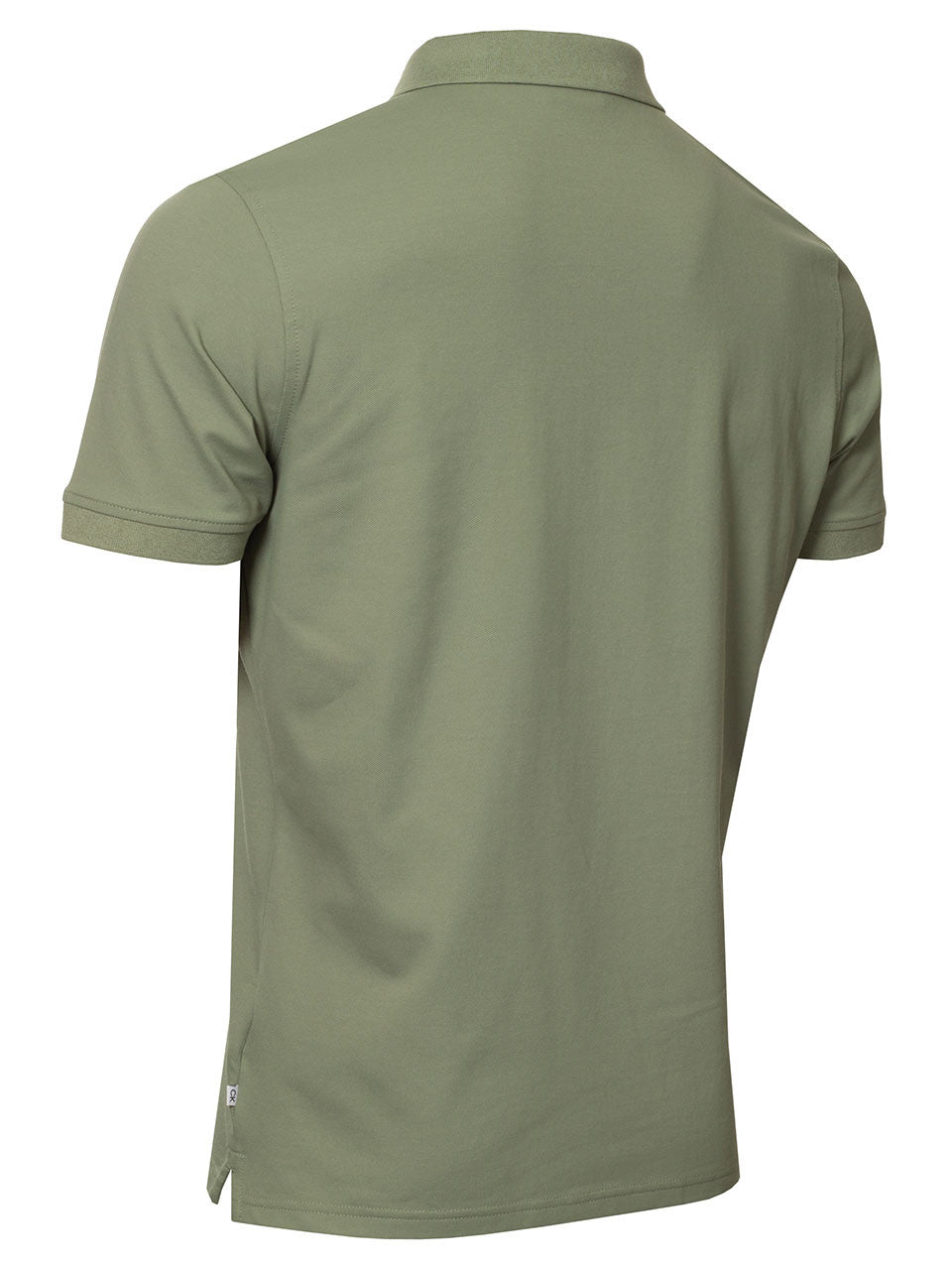 Calvin Klein Cotton Blend Quad Polo - Sage