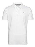 Calvin Klein Cotton Blend Quad Polo - White