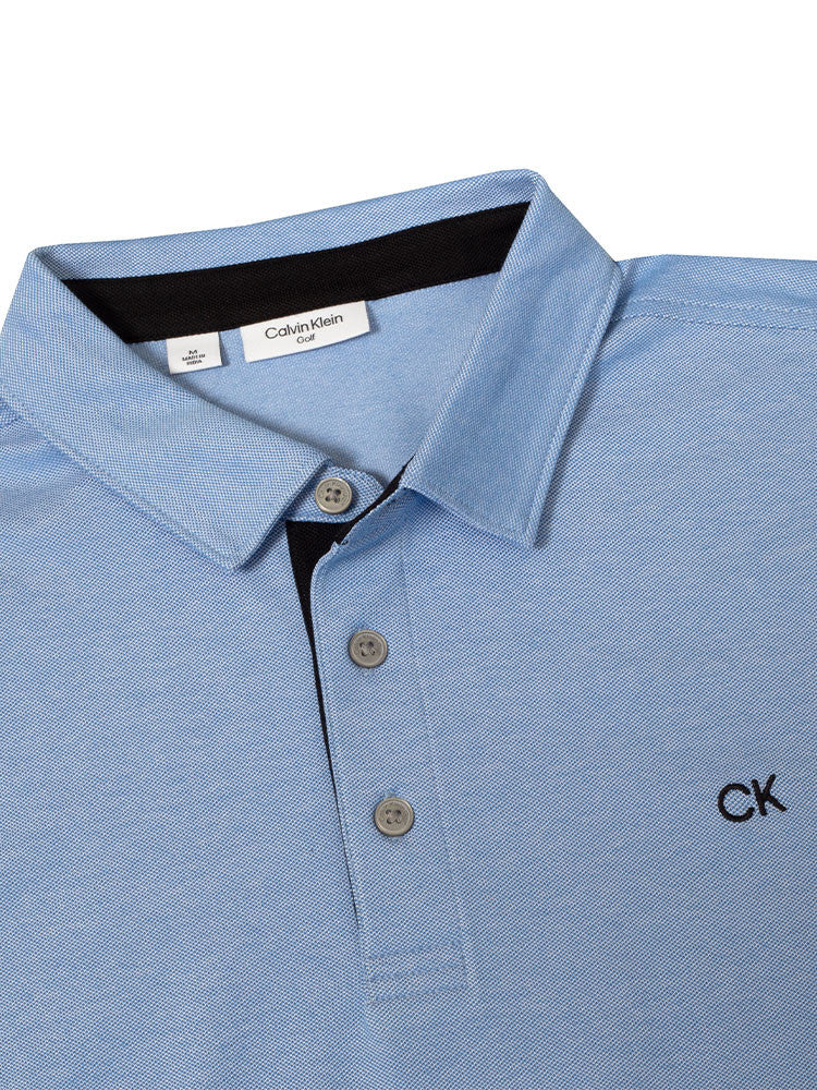 Calvin Klein Cotton Blend Uni Polo - Sky