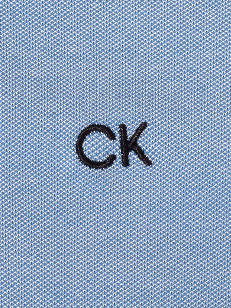 Calvin Klein Cotton Blend Uni Polo - Sky