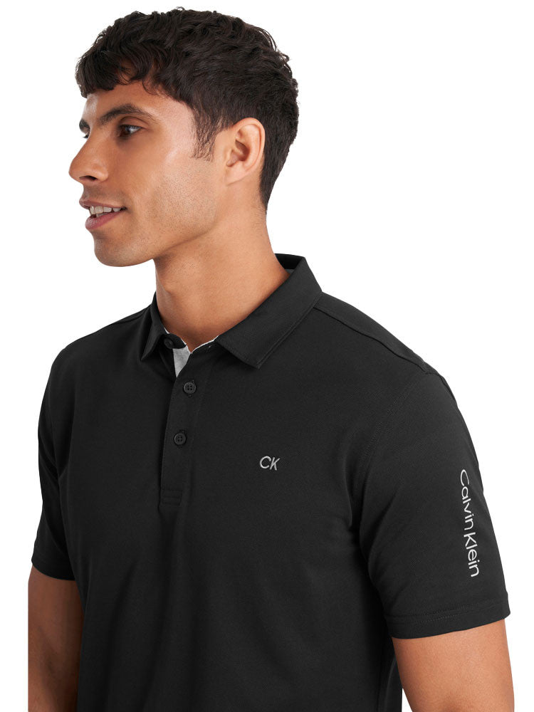 Calvin Klein Cotton Blend Uni Polo - Black
