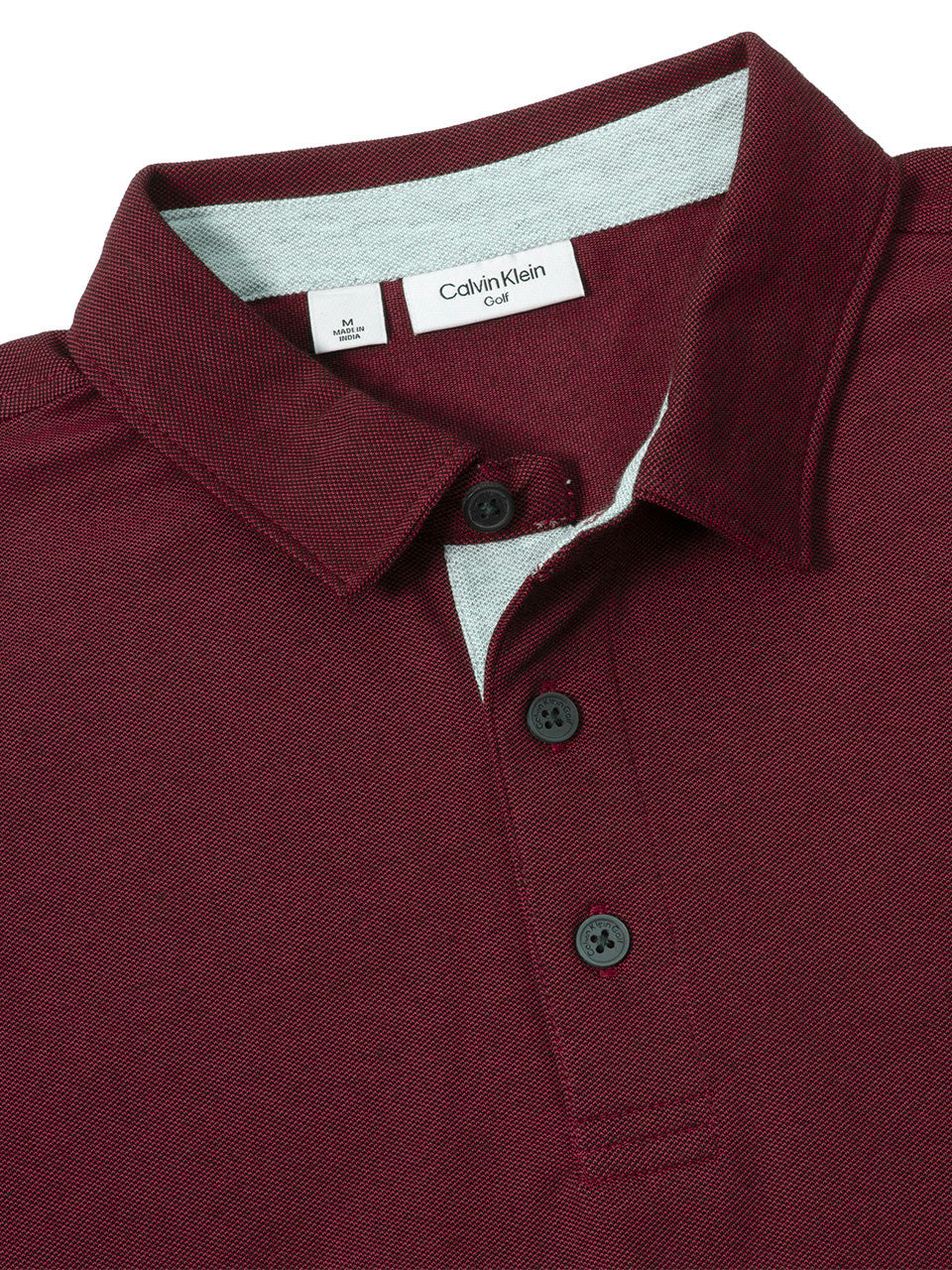 Calvin Klein Cotton Blend Uni Polo - Burgundy