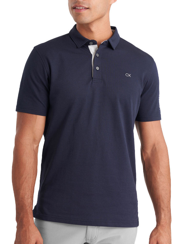 Calvin Klein Cotton Blend Uni Polo - Navy