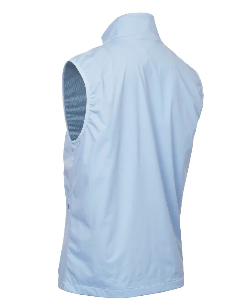 Calvin Klein Deerpark Lightweight Full Zip Gilet - Blue Bell
