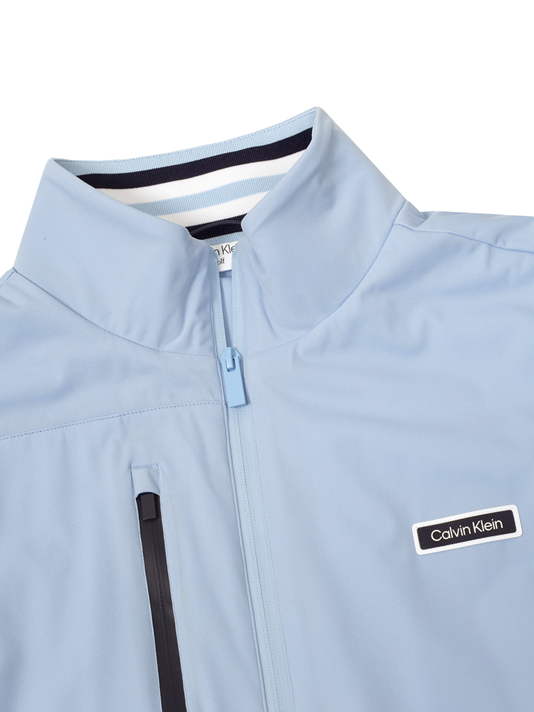 Calvin Klein Deerpark Lightweight Full Zip Gilet - Blue Bell