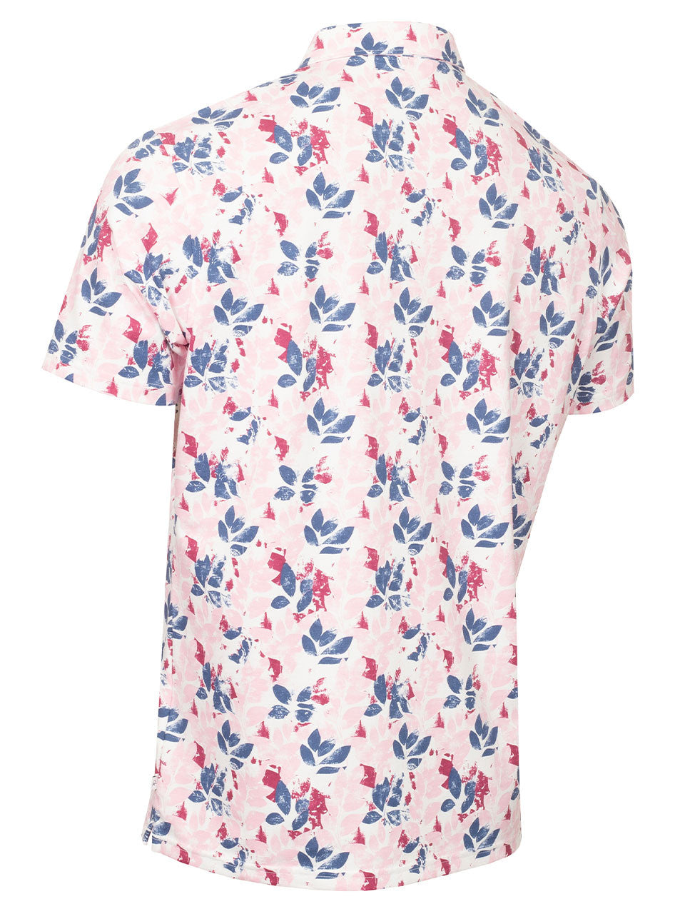 Calvin Klein Fletcher Printed Polo - Baby Pink/Denim