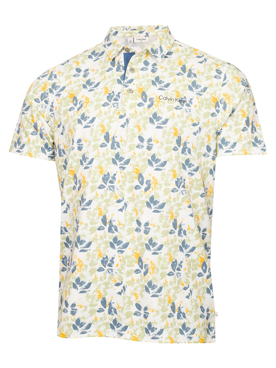 Calvin Klein Fletcher Printed Polo - Green/Denim