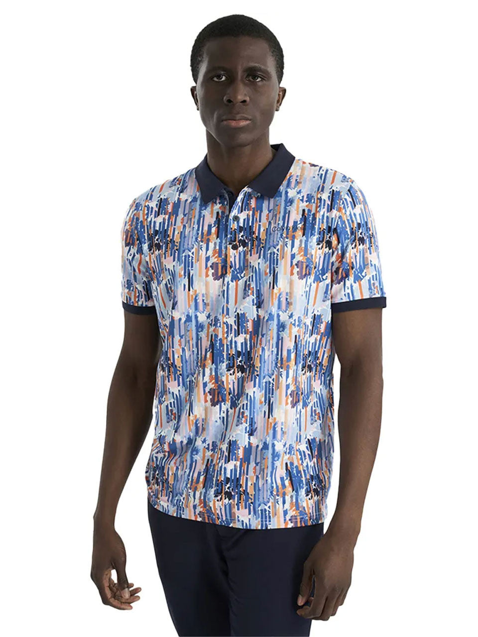 Calvin Klein Glitch Print Polo Shirt - Glitch Print