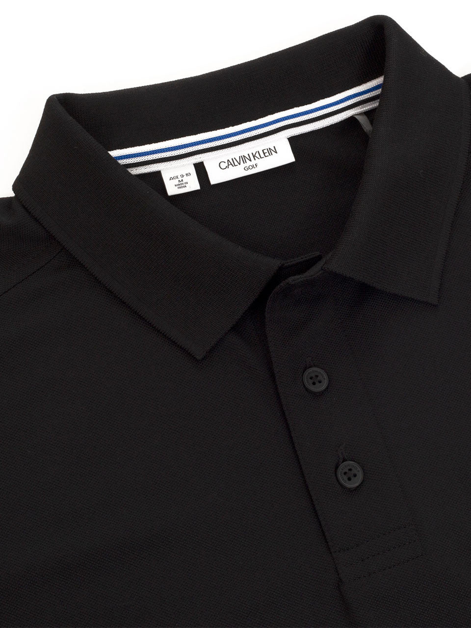 Calvin Klein Junior Boys Pique Polo Shirt - Black