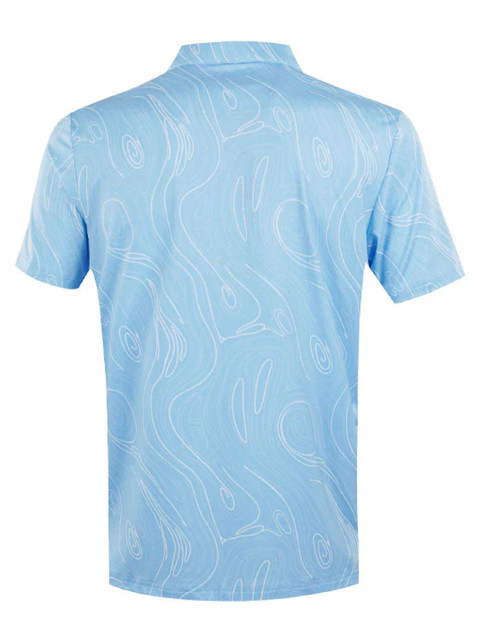 Calvin Klein Marble Print Polo Shirt - Blue Bell