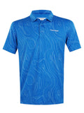 Calvin Klein Marble Print Polo Shirt - Sapphire