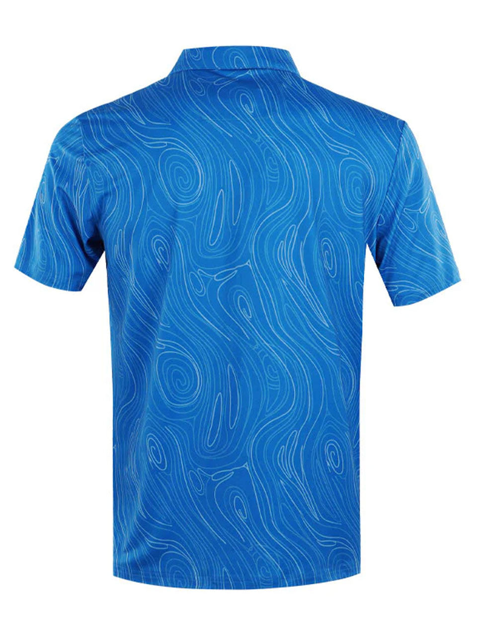 Calvin Klein Marble Print Polo Shirt - Sapphire