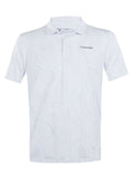 Calvin Klein Marble Print Polo Shirt - White
