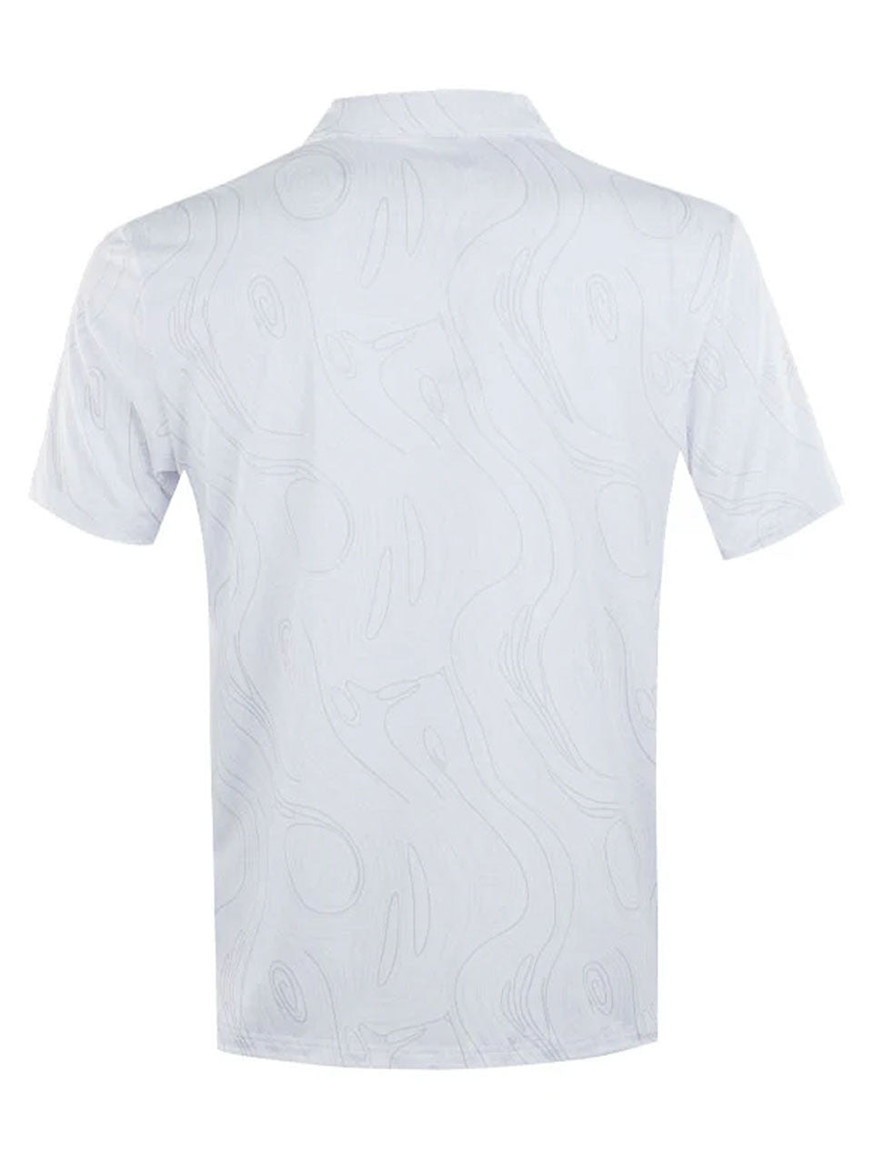 Calvin Klein Marble Print Polo Shirt - White