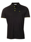 Calvin Klein Mason Cotton Blend Polo - Black/Lime